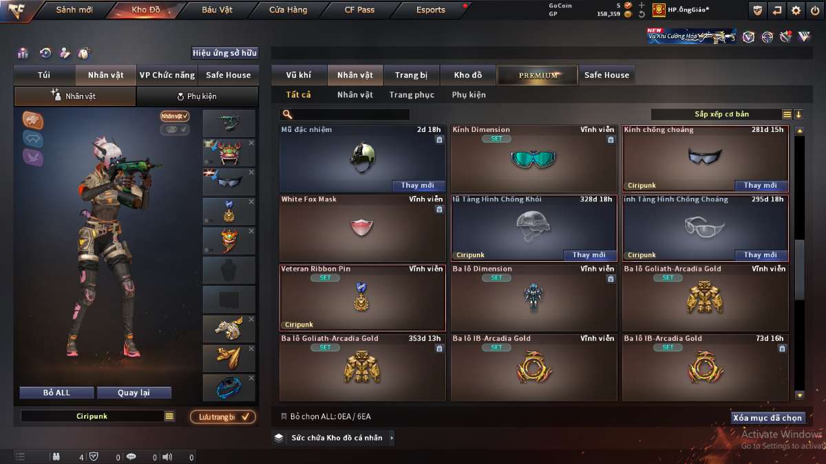 shop acc cf uy tin gia re